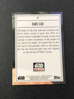 2023 Topps Chrome Star Wars Galaxy #92 Dark side Atomic /150 - Image 2