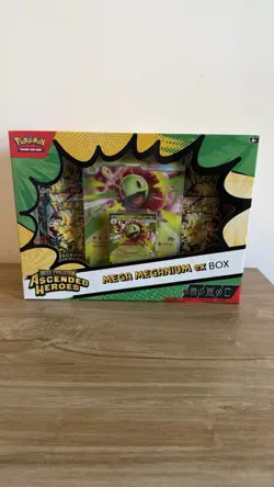 Pokemon TCG Mega evolution Ascended Heroes Mega Ex Box Meganium Feraligatr 4x - Image 1