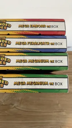 Pokemon TCG Mega evolution Ascended Heroes Mega Ex Box Meganium Feraligatr 4x - Image 5