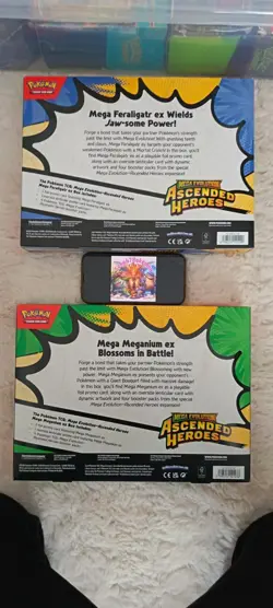 Pokemon TCG Mega Evolution Ascended Heroes Feraligatr & Meganium EX Box Booster - Image 2