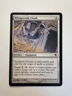 Whispersilk Cloak - MTG Darksteel - LP - Image 1