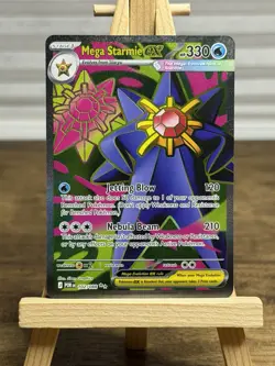 Mega Starmie ex 102/088 Perfect Order Ultra Rare Full Art Pokemon TCG Card NM - Image 1