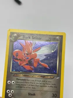 Dark Scizor TCG Holo Rare Card 9/105 Neo Destiny Vintage LP - Image 1