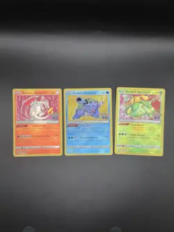 Pokemon Cards Charizard Radiant Blastoise Venusaur Bundle 3 Radiant Cards - Image 1