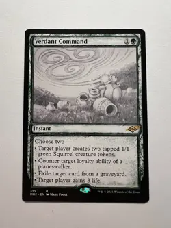 Verdant Command - SHOWCASE - MTG Modern Horizons 2 - NM - Image 1