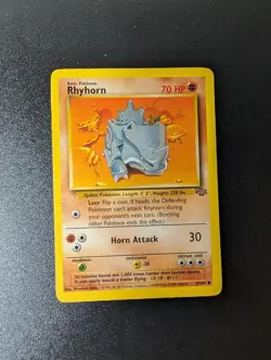 Rhyhorn 61/64 Common Jungle Pokemon Unlimited Lightly Played - Image 1