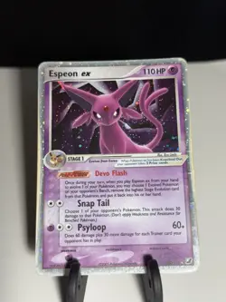 Espeon EX Pokemon 2005 Unseen Forces 102/115 Holo Bleed - Image 2