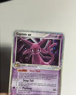 Espeon EX Pokemon 2005 Unseen Forces 102/115 Holo Bleed - Image 3