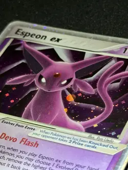 Espeon EX Pokemon 2005 Unseen Forces 102/115 Holo Bleed - Image 5