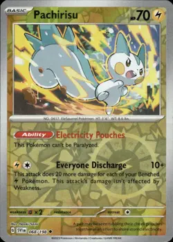 PACHIRISU 068/198 SCARLET & VIOLET UC POKEMON REVERSE HOLO NM/M - Image 1