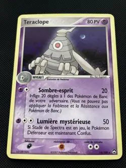 TERACLOPE HOLO - POKEMON 14/108 EX GARDIENS DU POUVOIR EXCELLENT ETAT FR - Image 1