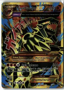 Pokemon Primal Groudon EX 97/98 XY Primal Clash Full Art Holo Ultra Rare - Image 1