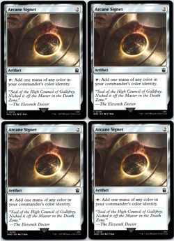 MTG 4 x Arcane Signet - Universes Beyond Doctor Who - Playset - 4x x4 Near Mint - Image 1