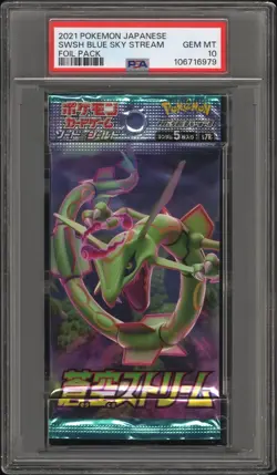 PSA 10 - Blue Sky Stream (Rayquaza) s7B Foil Pack - Pokemon - Image 1