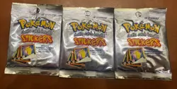 3 SEALED 1999 Pokemon/Nintendo Series ArtBox Sticker Booster Pack - 10 Stickers - Image 1