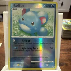 Marill 88/130 Reverse Holo Common Diamond & Pearl Pokemon Lightly Played - Image 1