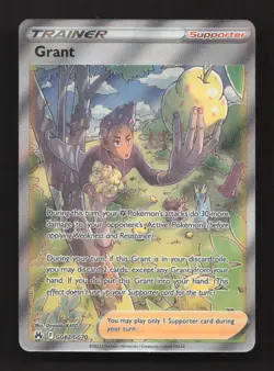 Grant GG62/GG70 Ultra Rare Crown Zenith Galarian Gallery Pokemon Holo Near Mint - Image 1