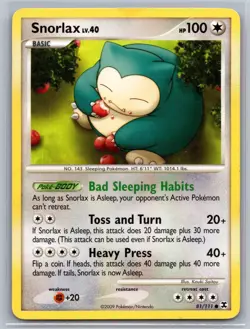 Pokemon Snorlax 81/111 Common Rising Rivals MP - Image 1