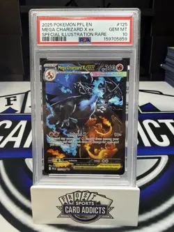 Pokemon 2025 Mega Charizard X ex 125/094 SIR Phantasmal Flames GEM MINT PSA 10 - Image 1