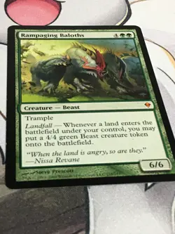 C6005 MAGIC MTG ZENDIKAR RAMPAGING BALOTHS #178 LP MYTHIC - Image 2