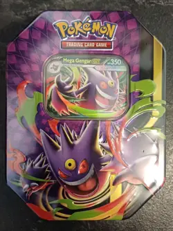 Pokemon TCG: Mega Moonlit Tin Mega Gengar Ex Promo | Factory Sealed - Image 1