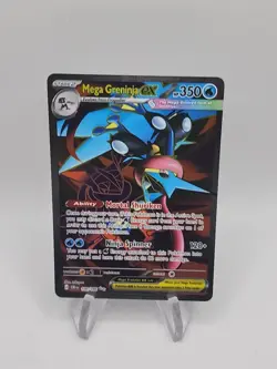 Pokemon TCG Mega Greninja ex Ultra Rare 100/086 Full Art, NM+ EN, Pack Fresh Rip - Image 2