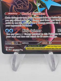 Pokemon TCG Mega Greninja ex Ultra Rare 100/086 Full Art, NM+ EN, Pack Fresh Rip - Image 4