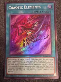 Chaotic Elements OP30-EN011 Super Rare Near Mint Yugioh TCG - Image 1