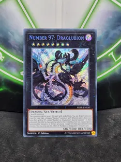 Yugioh Number 97: Draglubion BLHR-EN030 Secret Rare 1st Edition NM - Image 1