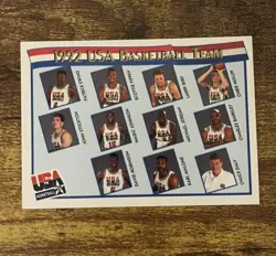 1991 NBA HOOPS #62 USA 1992 Dream Team - Michael Jordan NBA Basketball Card - Image 1