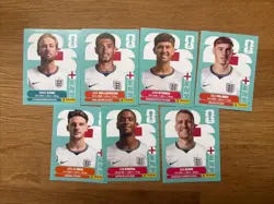 Panini FIFA World Cup 2026 England Team Bundle X 7 Stickers - Image 1