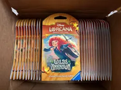 LOT OF 40 Disney Lorcana Wilds Unknown Sleeved Booster Pack SEALED NEW - Image 1