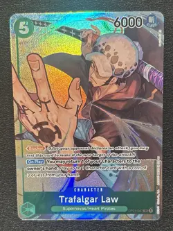 One Piece Card Trafalgar Law OP01-047 SR Alt Art EN - Image 1