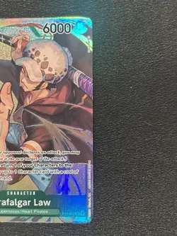 One Piece Card Trafalgar Law OP01-047 SR Alt Art EN - Image 2