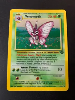 Pokemon TCG Venomoth 13/64 Jungle NM - Image 1