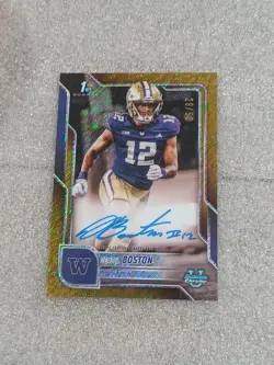 2025 Bowman U Chrome #BCA-DB Denzel Boston On Card Auto Gold Shimmer /50 Browns* - Image 1