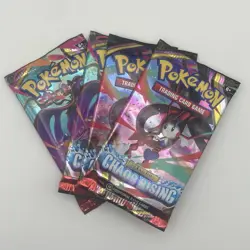 4 x Pokemon TCG Mega Evolution Chaos Rising Booster Packs Factory Sealed Bundle - Image 3