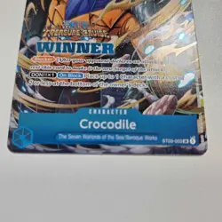 Crocodile (Winner Pack Vol. 5) ST03-003 SR Foil One Piece Promo Card English - Image 2