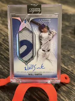 2025 Will Smith Topps Dynasty Patch Auto Dynastic Data 5/5; Dodgers Legend🔥 - Image 1