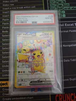2024 POKEMON SSP EN-SURGING SPARKS ULTRA RARE #219 PIKACHU EX PSA 10 - Image 1