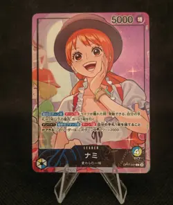 Nami OP11-041 Japanese One Piece Whole Cake Island Promo Card Premium BANDAI - Image 1