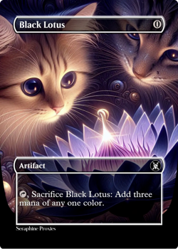 Black Lotus - High Quality Altered Art Custom Cards - Image 1