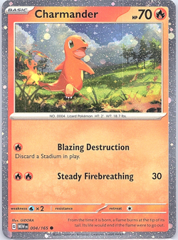 Charmander - (Cosmos Holo) 004/165 Miscellaneous Cards & Products Holo - Image 1
