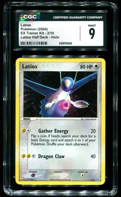 CGC 9 Latios Holo Half Deck EX Trainer Kit 2004 Pokemon Card #2 - Image 1