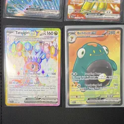 Pokemon TCG 12-Card Holo Lot ex/Tera/VMAX Paldean Fates Obsidian Flames - Image 5