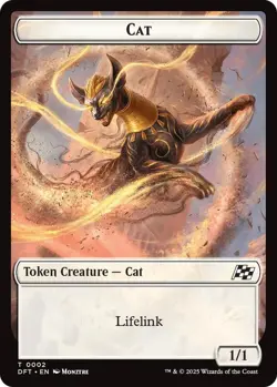 MTG Aetherdrift - Thopter 1/1 & Cat 1/1 [Token] - Image 2