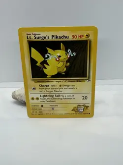 Pokemon Card Gym Heroes Lt. Surge's Pikachu 81/132 Unlimited Common - Image 1
