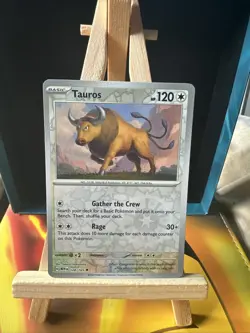 Pokemon TCG Tauros 151 128/165 Reverse Holo LP. - Image 1