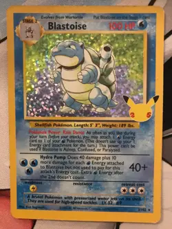 Blastoise 2/102, Celebrations, Pokemon, NM - Image 1