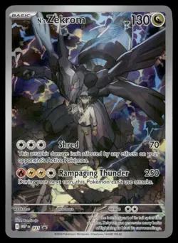 N's Zekrom 031 Holo Promo ME: Mega Evolution Promo Pokemon Holo Near Mint - Image 1